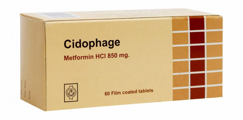 Cidophage 850mg Metformin Hydrochloride