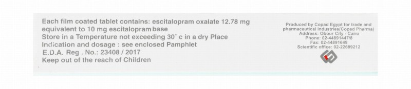 Cipra Pro 10mg Escitalopram