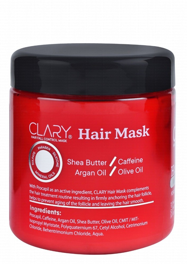 Clary Triple Action Hair Fall Control Mask with Procapil for Dry & Damaged Hair - sulfate free, parabens free, silicone free