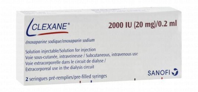 Clexane 2000 IU Enoxaparin Sodium Solution with 0.2ml Water Syringes