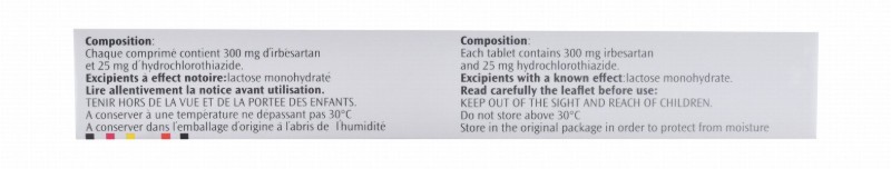 Co Aprovel 300mg Irbesartan & 25mg Hydrochlorothiazide