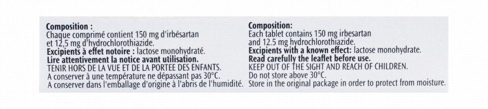 Coaprovel 150mg Irbesartan & 12.5mg Hydrochlorotiazide