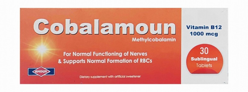 Cobalamoun 1000mcg Methylcobalamin Nervous System & Normal Red Blood Cells Formation Support Supplement