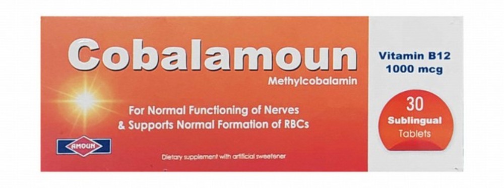 Cobalamoun 1000mcg Methylcobalamin Nervous System & Normal Red Blood Cells Formation Support Supplement