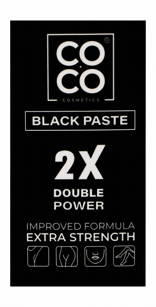 Coco Wax Washable Black Paste Hair Remover with Charcoal & Aloe Vera Extract for Face & Sensitive Areas