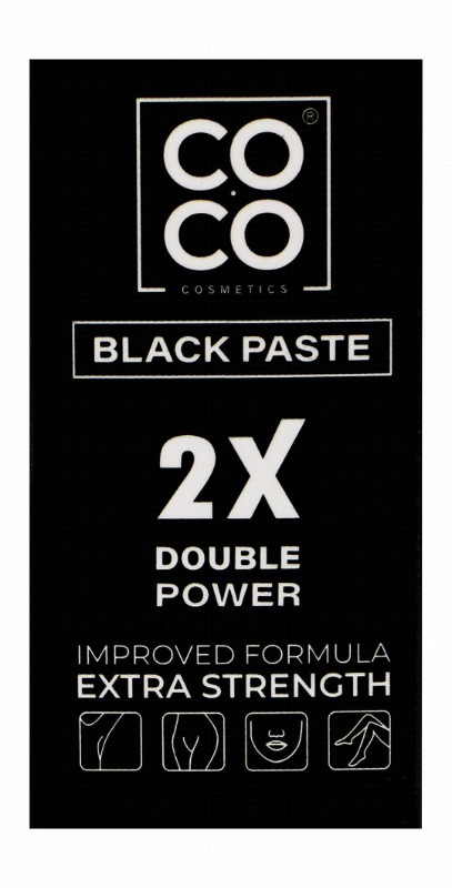 Coco Wax Washable Black Paste Hair Remover with Charcoal & Aloe Vera Extract for Face & Sensitive Areas