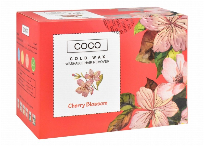 Coco Wax Washable Cold Wax Hair Remover Cherry Blossom Scent