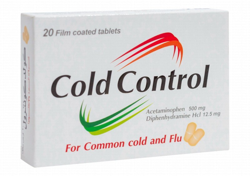 Cold Control 500mg Acetaminophen & 12.5mg Diphenhydramine Hydrochloride