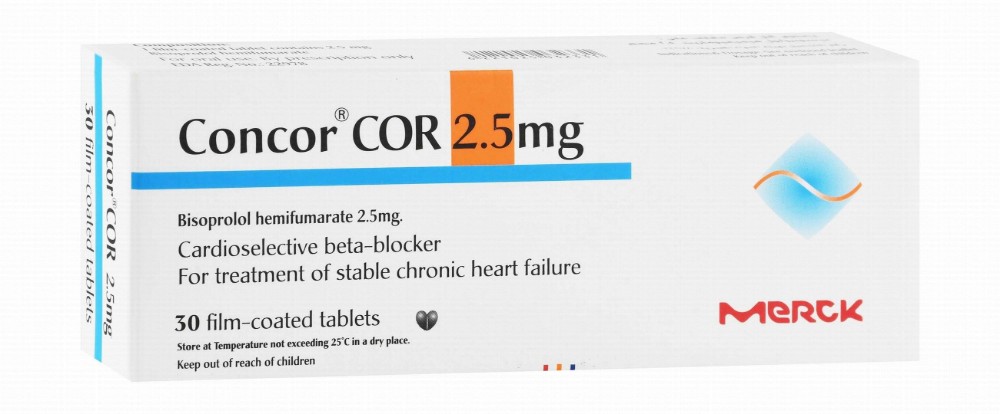 Concor Cor 2.5mg Bisoprolol Hemifumarate