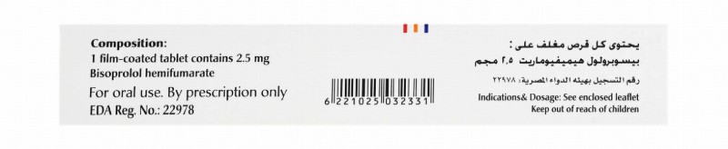 Concor Cor 2.5mg Bisoprolol Hemifumarate