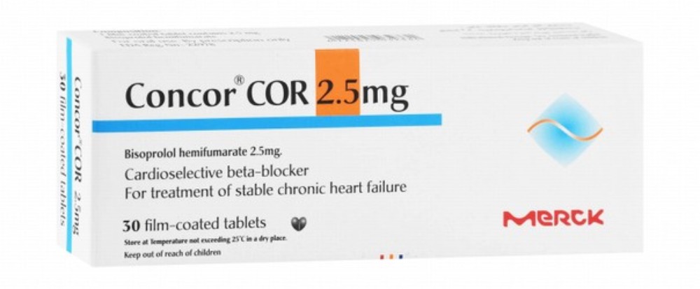 Concor Cor 2.5mg Bisoprolol Hemifumarate