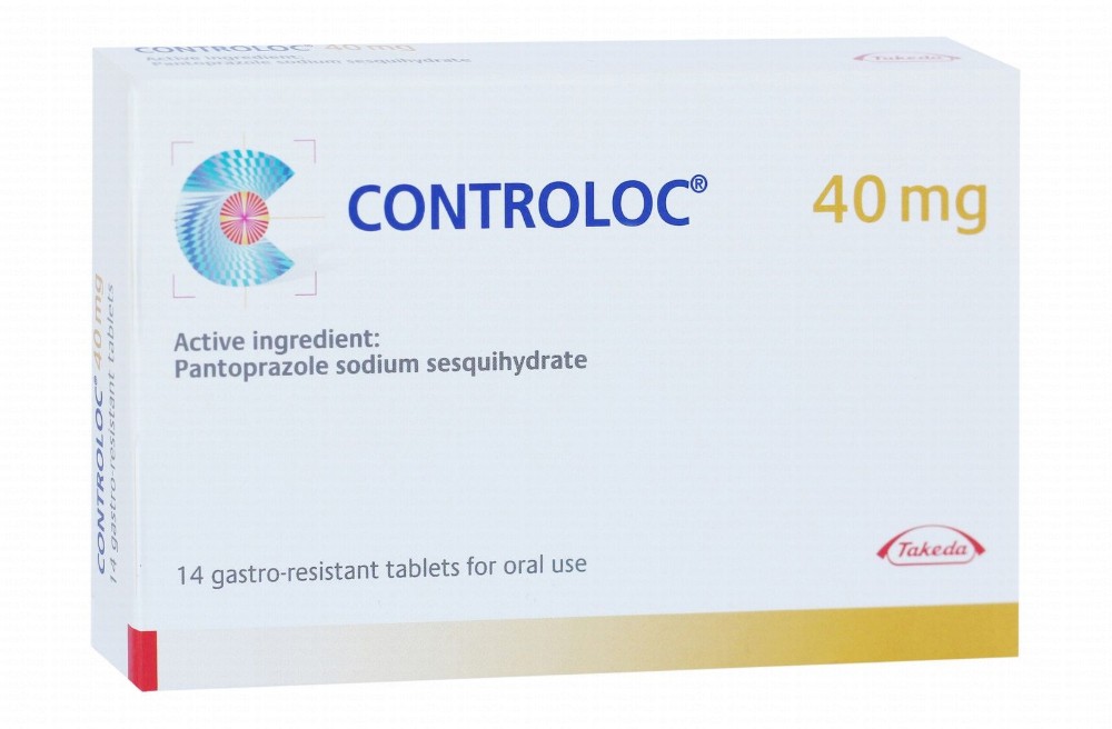 Controloc 40mg Pantoprazole Sodium Sesquihydrate Gastro-Resistant