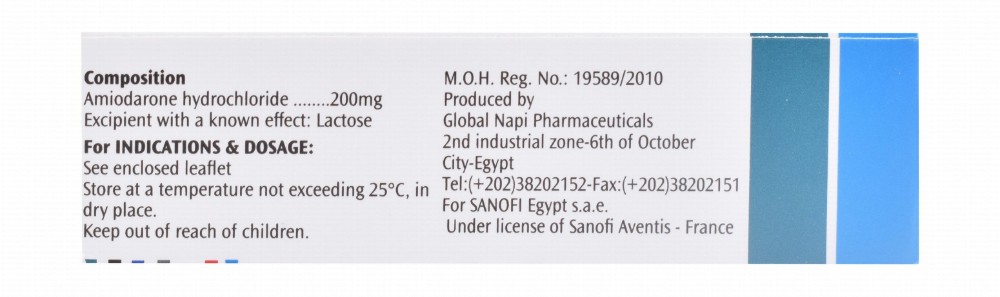 Cordarone 200mg Amiodarone Hydrochloride
