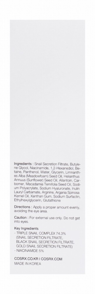 Cosrx Advanced Snail Radiance Dual Face Essence with Niacinamide