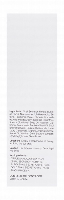 Cosrx Advanced Snail Radiance Dual Face Essence with Niacinamide