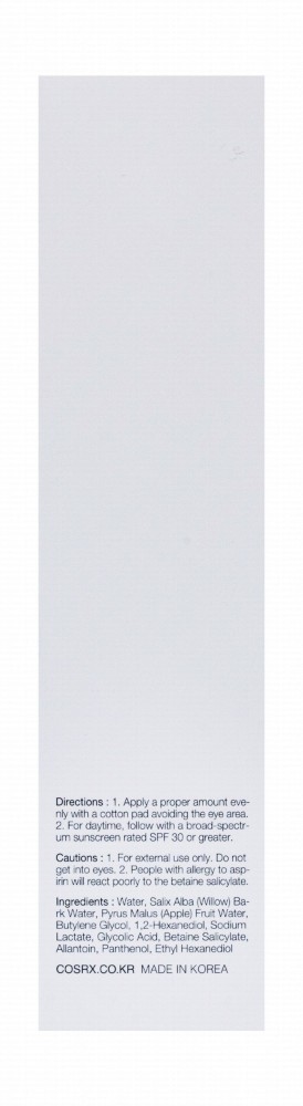 Cosrx AHA & BHA Clarifying, Refreshing & Soothing Treatment Facial Toner