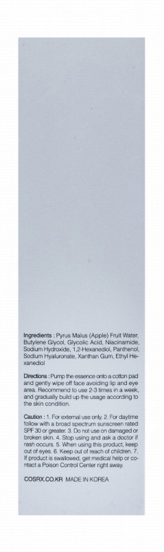 Cosrx AHA 7 Exfoliating Whitehead Power Liquid Facial Essence with Glycolic Acid
