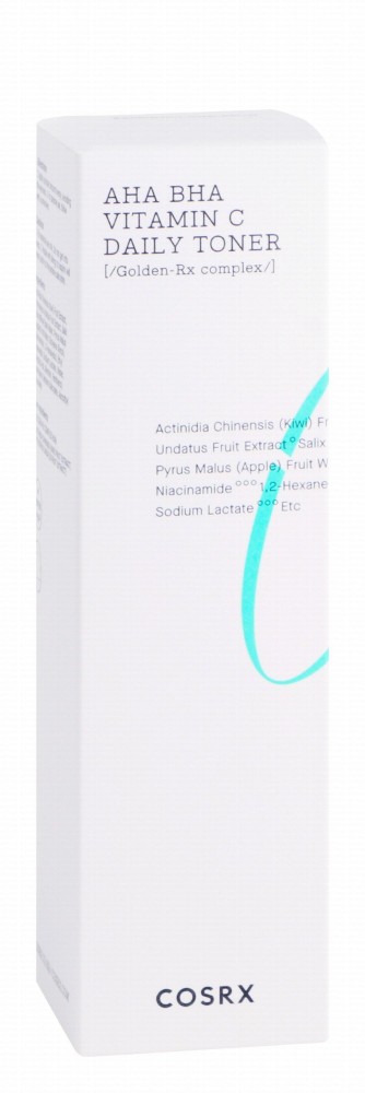 Cosrx AHA, BHA & Vitamin C Daily Facial Toner with Niacinamide, Actinidia Chinensis & Undatus Fruit Extract