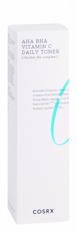 Cosrx AHA, BHA & Vitamin C Daily Facial Toner with Niacinamide, Actinidia Chinensis & Undatus Fruit Extract