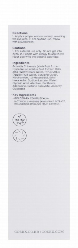 Cosrx AHA, BHA & Vitamin C Daily Facial Toner with Niacinamide, Actinidia Chinensis & Undatus Fruit Extract