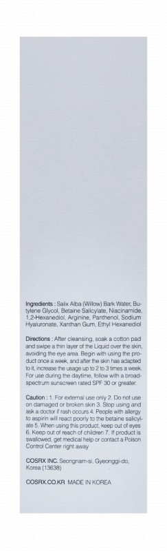 Cosrx BHA Moisturizing Blackhead Power Liquid Facial Essence