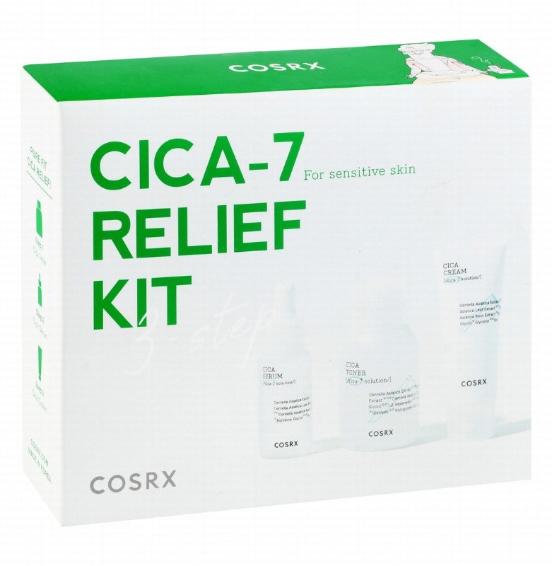 Cosrx Cica-7 Facial Relief Kit for Sensitive Skin