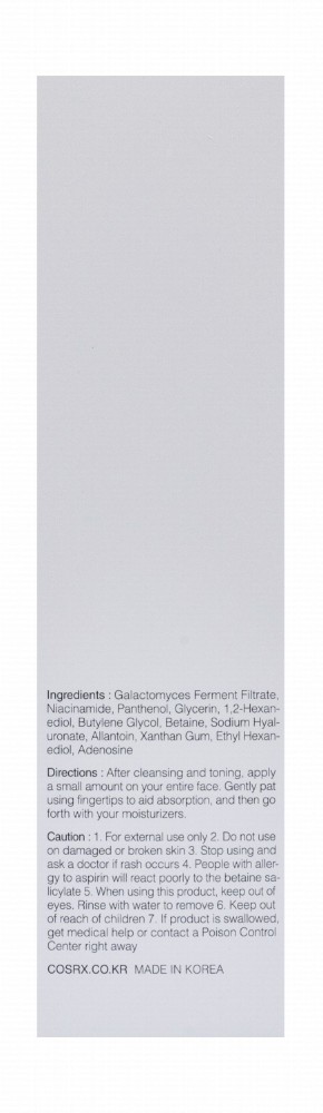 Cosrx Galactomyces 95 Tone Balancing Essence