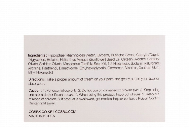 Cosrx Hyaluronic Acid Moisturizing & Nourishing Intensive Face Cream