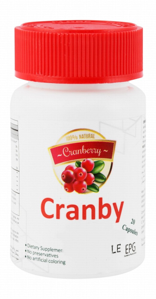 Cranby 500mg Cranberry Extract Supplement - preservatives free, artificial colors free