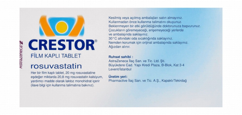 Crestor 20mg Rosuvastatin