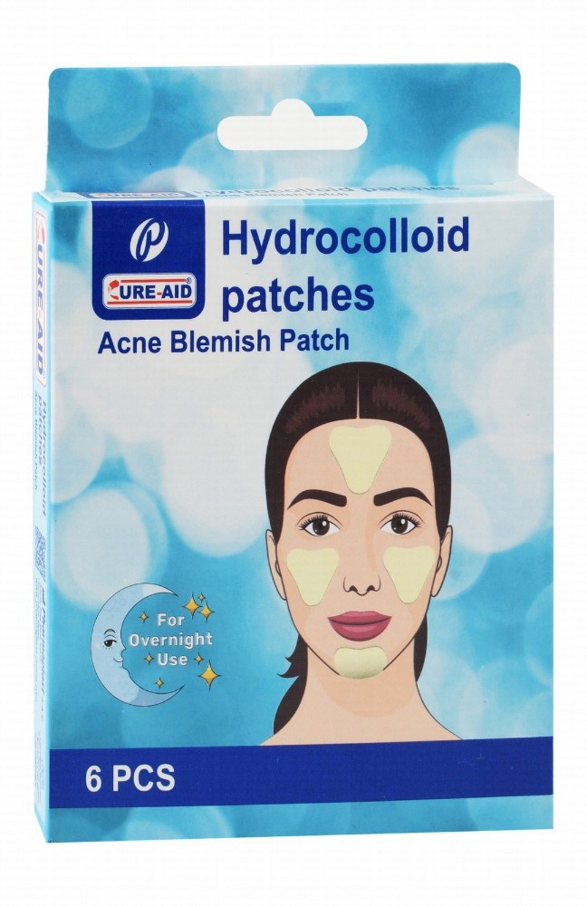 Cure-Aid Overnight Hydrocolloid Patches for Acnes & Blemishes
