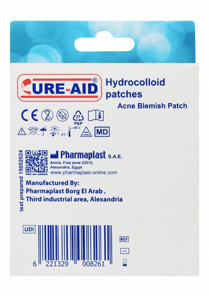 Cure-Aid Overnight Hydrocolloid Patches for Acnes & Blemishes