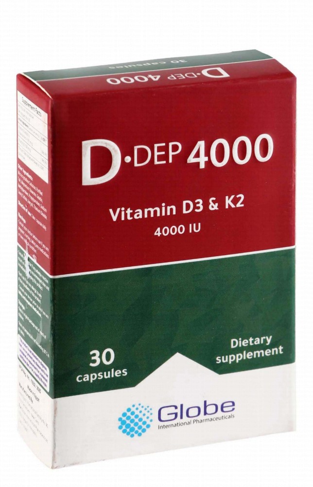 D.Dep 4000 IU Vitamin D3 Supplement with Vitamin K2