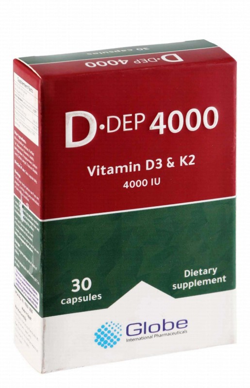 D.Dep 4000 IU Vitamin D3 Supplement with Vitamin K2