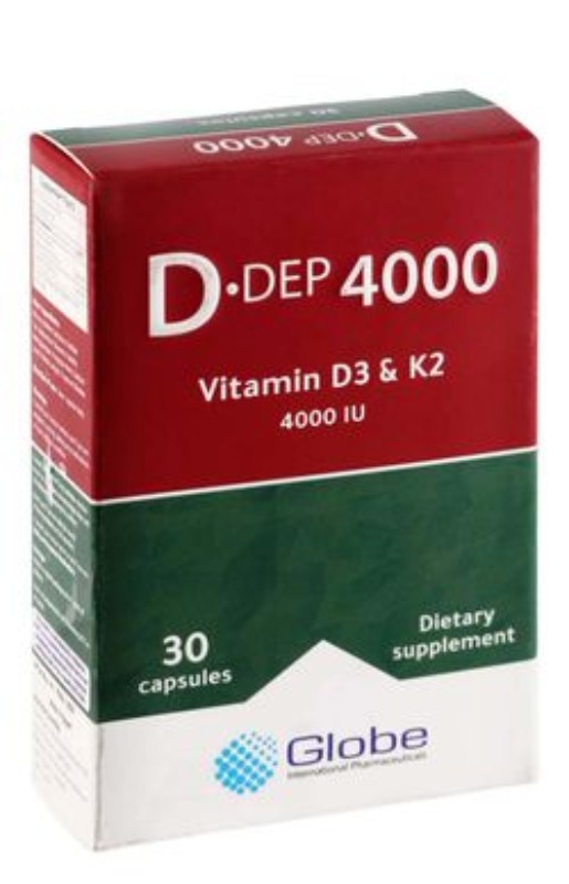 D.Dep 4000 IU Vitamin D3 Supplement with Vitamin K2