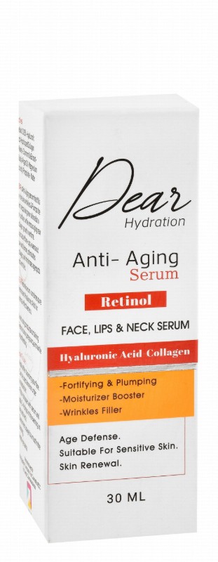 Dear Hydrating, Anti-Aging & Fortifying Retinol Face Serum with Hyaluronic Acid & Collagen for Sensitive Skin