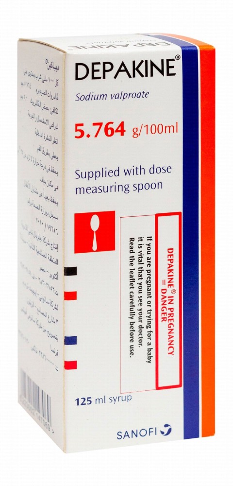 Depakine 5.764g/100ml Sodium Valproate Syrup