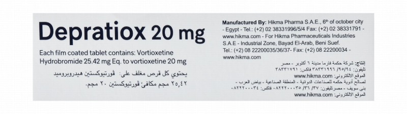 Depratiox 20mg Vortioxetine