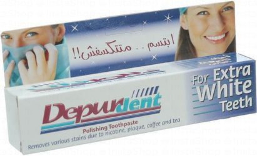 Depurdent Polishing Toothpaste for Extra White Teeth