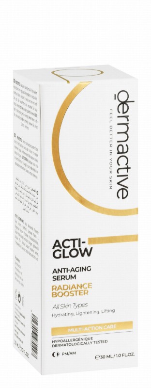 Dermactive Acti-Glow Radiance Booster Hypoallergenic Anti-Aging Face Serum for All Skin Types
