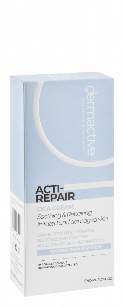 Dermactive Acti-Repair Hypoallergenic Non-Greasy Soothing, Repairing & Hydrating Face & Body Cica Cream for Irritated & Damaged Skin - fragrance free