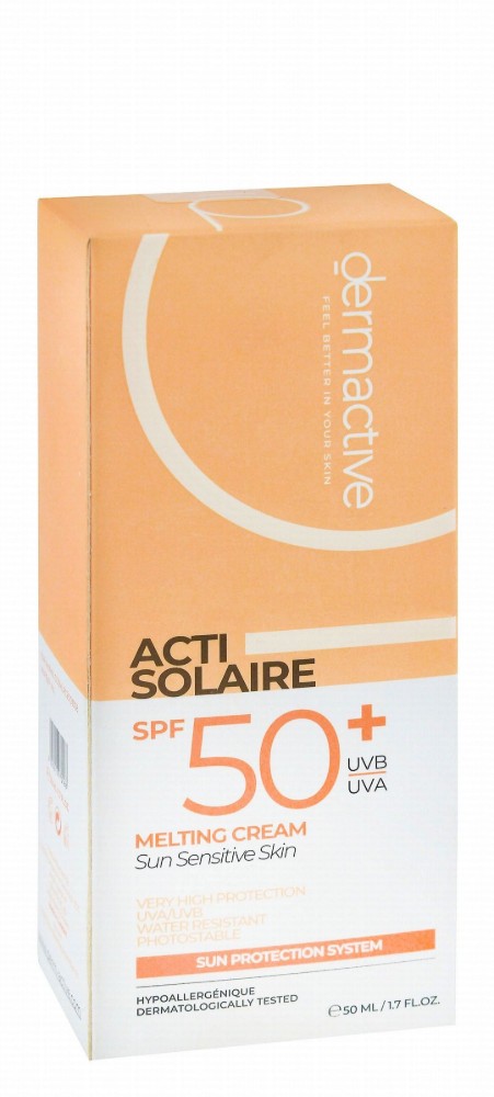 Dermactive Acti-Solaire Hypoallergenic Water-Resistant Melting Facial Sunscreen for Sensitive Skin SPF50+