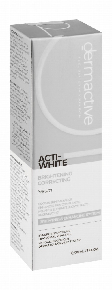 Dermactive Acti-White Hypoallergenic Brightening, Correcting & Regenerating Face & Body Serum with Liposomal & Vitamin C - fragrance free