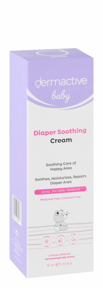 Dermactive Baby Hypoallergenic Moisturizing, Soothing & Repairing Diaper Cream with Honey, Zinc Oxide & Panthenol - parabens free, sulphate free, silicone free