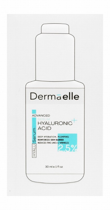 Dermaelle Advanced Hyaluronic Acid Plus Face Serum - non comedogenic
