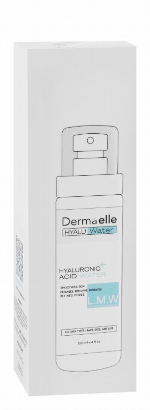 Dermaelle Smoothening, Cleansing & Hydrating Face Mist with Hyaluronic Acid & Water for All Skin Types - non comedogenic