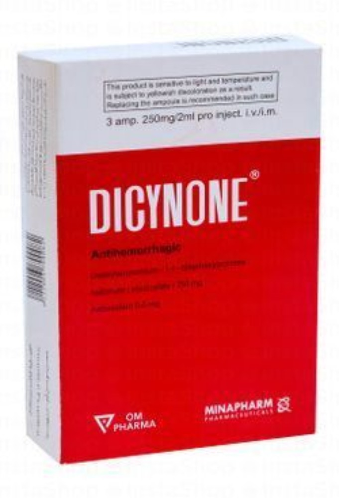 Dicynone 250mg/2ml Antihemorrhagic for Intravenous & Intramuscular Injection
