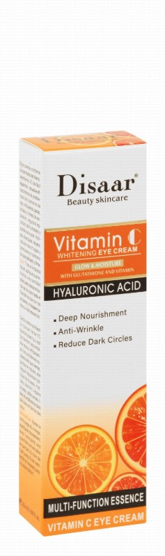 Disaar Organic Whitening, Nourishing & Anti-Wrinkle Eye Cream with Hyaluronic Acid, Vitamin C & Berry Glutathione