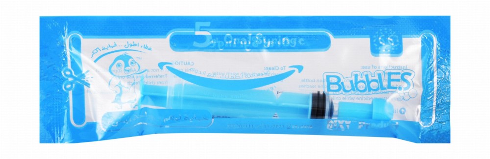 Dixy Bubbles Blue 5ml Oral Syringe