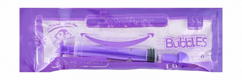 Dixy Bubbles Purple 5ml Oral Syringe